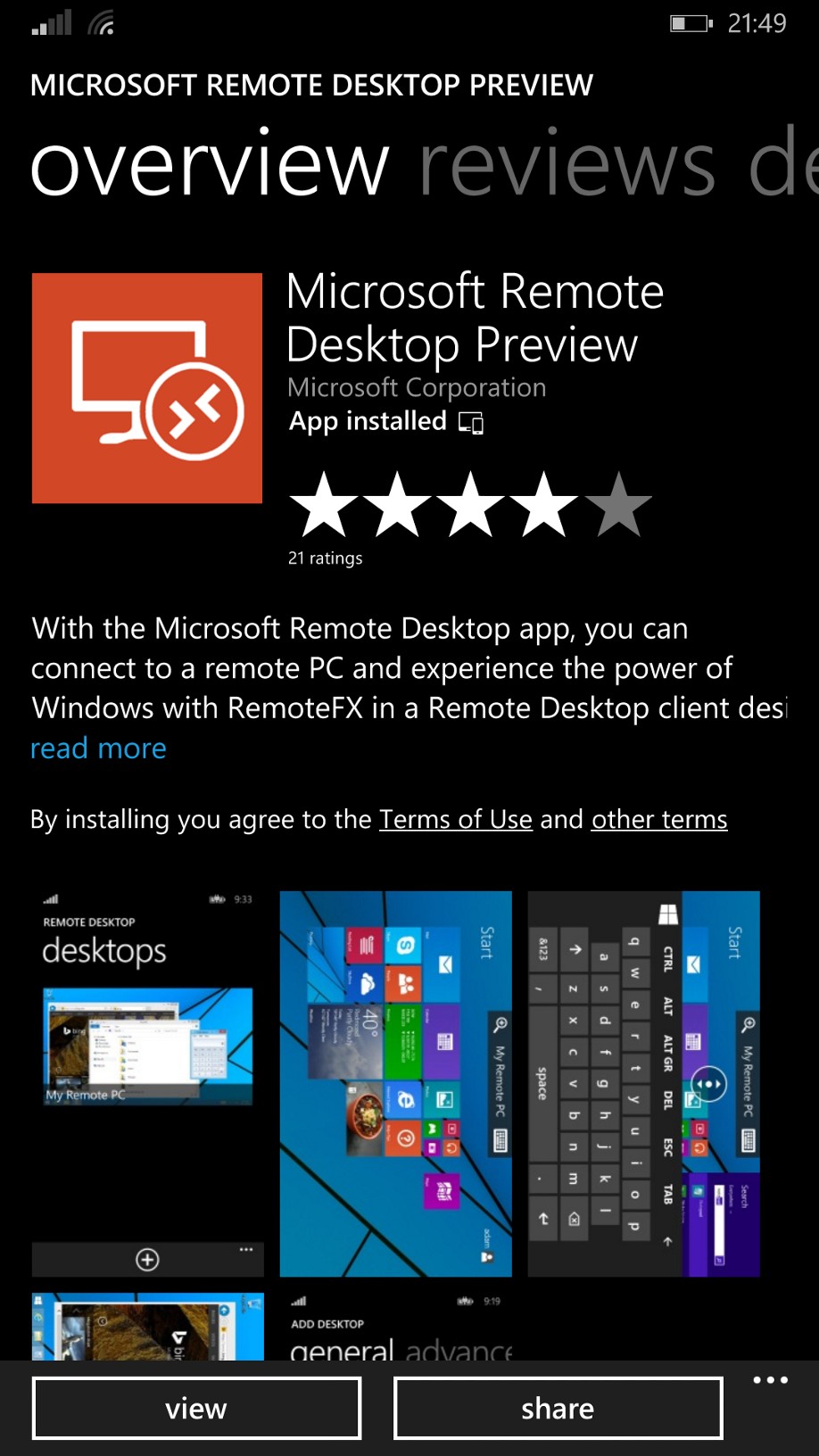 microsoft remote desktop windows 10