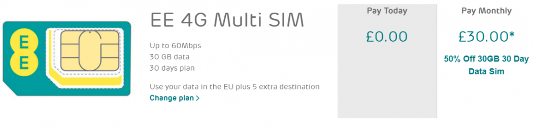 EE SIM Only deal. Watch that price halve with the magic code ...